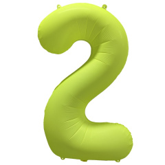 ЦИФРА 2 40" Неон Yellow 40"/ 102 СМ ВЗ уп