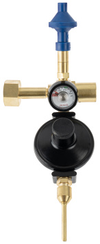 Насадка с манометром, наж клапаном 60/40 и клапаном плав нажатия Китай