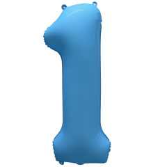 ЦИФРА 1 40" Неон Blue 40"/ 102 СМ ВЗ уп