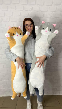 Кот-батон обнимашка 110см