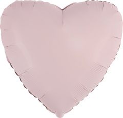 Сердце 18'' Пыльная роза Сатин ТМ FM