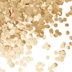 Круги фольгированные Конфетти1 см /50 г Золото Хром 