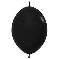 Черный Линколун Пастель 12" Black Sempertex 1шт(уп 100 шт)
