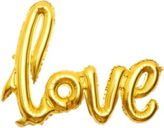 Надпись "Love" Злото (41''/104) Falali воздух
