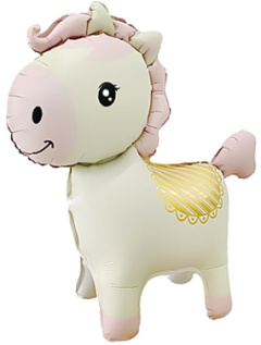 Лошадка, Кремовый 3D (25''/64 см) Falali воздух