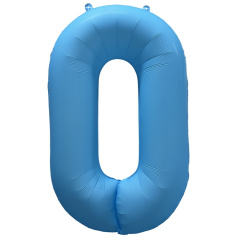 ЦИФРА 0 40" Неон Blue Синяя 40"/ 102 СМ ВЗ уп