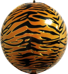 Сфера 3D,Анималистика, Пятнистый окрас,Тигр (22"/56 см)