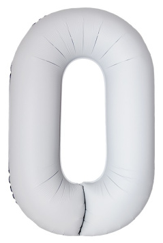 Цифра 0 Slim Белый Матовый в уп FM